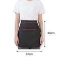 thumbnail image 6 of Sunjoy Tech Waiter Half Apron Waterproof Oil-proof Large Pockets Adjustable Strap Men Women Kitchen Chef Cafe Restaurant Bakery Flower Shop Barista Work Apron, 6 of 8