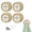 Gold, variant on Round Adhesive Push Towel Hooks for Kitchen, Hand and Dish Towels, Matte Black, 4 Pack