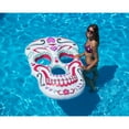 thumbnail image 4 of Swimline Giant Inflatable 62-Inch Sugar Skull Swimming Pool Island Raft, 4 of 5