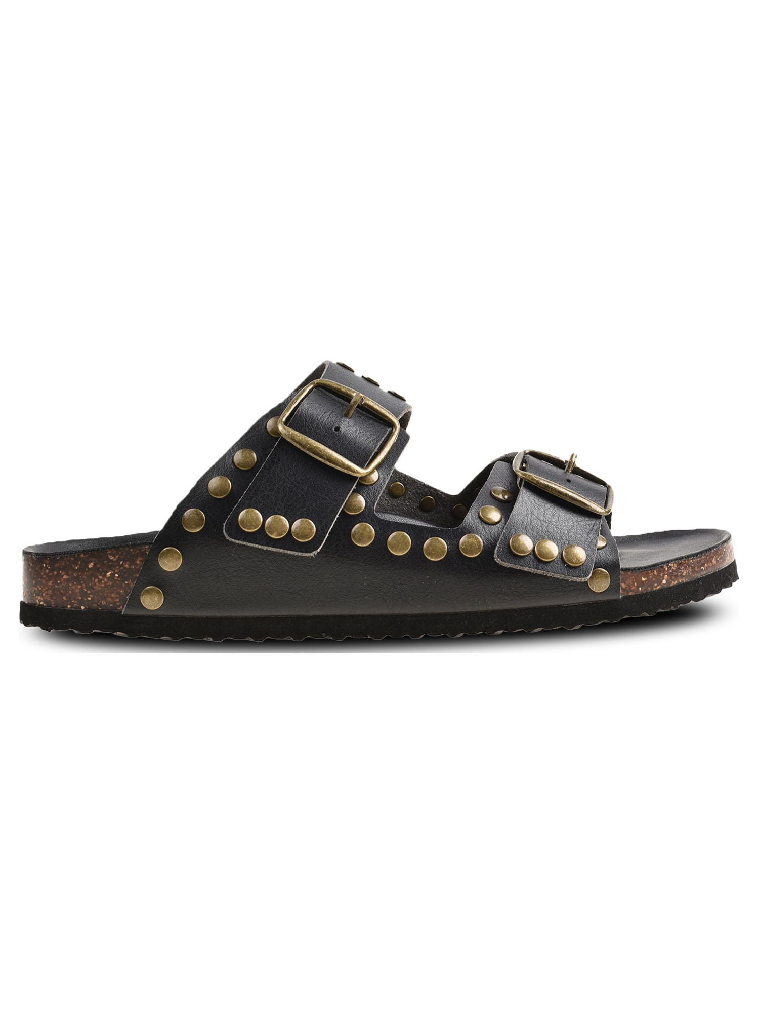 PORTLAND by Portland Boot Company Women's Studded Footbed Sandals