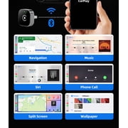 Mini Wireless CarPlay Adapter Converts Wired CarPlay/Android Auto to Wireless Plug & Play Converter Dual Band WiFi for Fast & Stable Performance Seamless Connection for Car Play Adapter