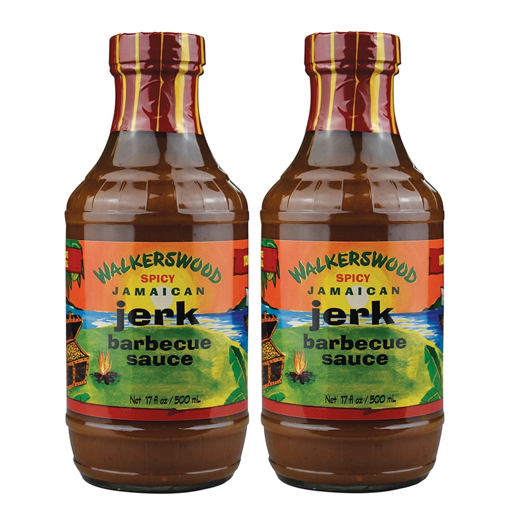 Walkerswood SPICY Jamaican Jerk Barbecue BBQ Sauce Pack of 2 Bottles