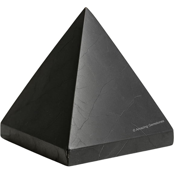 Shungite Pyramid Crystal Healing Stones - 1.5" Inch