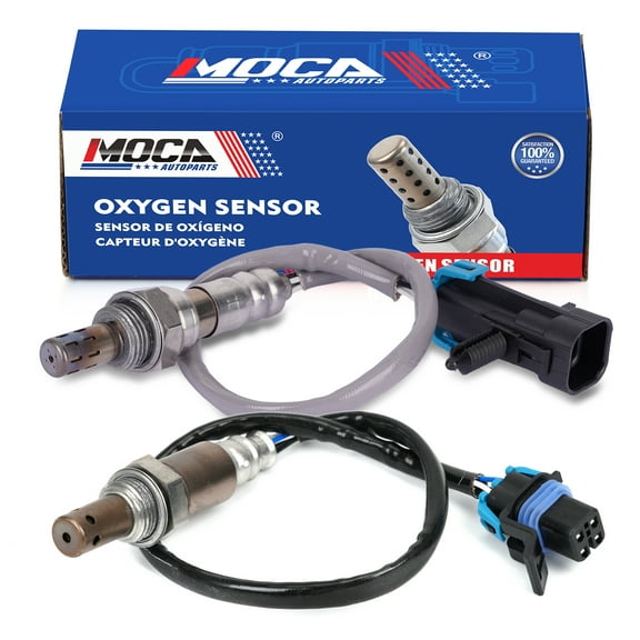 MOCA AUTOPARTS Downstream & Upstream O2 Oxygen Sensor Fit for 2008-2012 Chevrolet Silverado 1500 4.3L & 2008-2013 GMC Sierra 1500 4.3L & 2008-2009 Hummer H2 6.2L