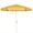 White Finish, variant on 7.5' Hex Home Garden Tilt Umbrella 6 Rib Crank White with Yellow Vinyl Coated Weave Canopy