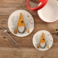 thumbnail image 2 of SKYSONIC Halloween Gnome Unique Pot Holders Trivets, 2 Pcs Heat Resistant Trivets,Jack-O'Lantern Cotton Thread Weave Mats for Hot Pads Pans Pot Bowl Teapot for Kitchen Decor, 2 of 7