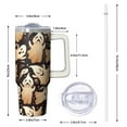 thumbnail image 2 of 30oz Halloween Tumbler with Handle – Skeleton Candy Drinkware with Lid and Straw – Horror Travel Cup – Party Gifts Coffee Mug, 2 of 5