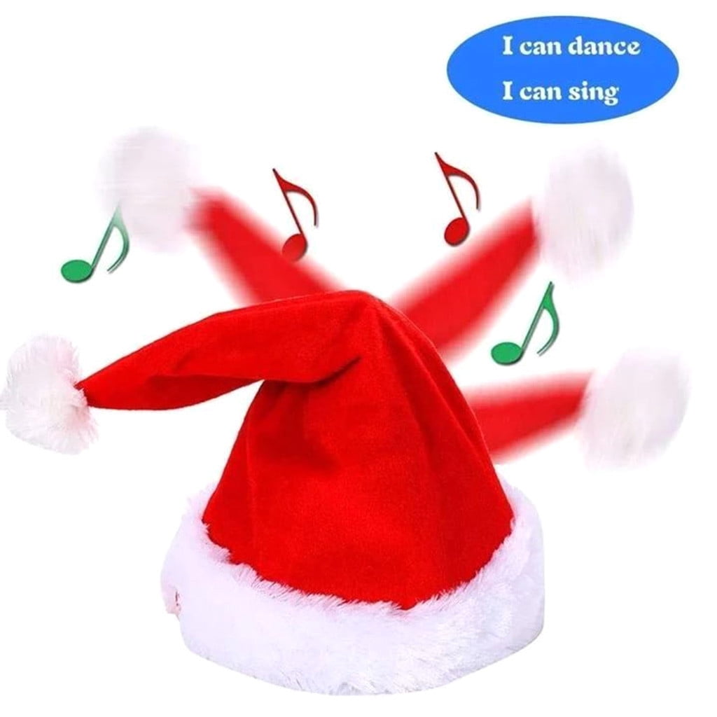 Electric Santa Pants Hat Christmas Hat Can Sing Christmas Carols&Dance Xmas Gift 