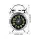 thumbnail image 2 of Despertador súper ruidoso, despertador de metal con luz nocturna, reloj de mesita de noche retro, reloj de mesa silencioso, decoración de habitación, 2 of 6