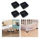 thumbnail image 5 of Tapones de rueda 4 piezas de muebles cuadrados con ruedas, almohadilla de para muebles, para gabinete, sofá, mesa, silla 4 piezas negro 8,5 cm x 8,5 cm Fanmusic Tapones de rueda, 5 of 5
