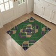 thumbnail image 3 of ODIKA 3'x5' Washable Area Rug Non-Slip, Flatweave, Easy Care Scoreboard Layout With Plate Center Emblem Baseball Field Sport Playful for Hallway, Laundry Room, 3 of 7