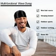 thumbnail image 5 of Phogary 6 Pack Outdoor Silky Durag for Men Durags Hats for Men Silky Velvet Durag Hats for Women, 5 of 8