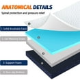 CYMULA Folding Mattress Single, 4 Inch Foldable Trifold Mattress