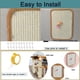 thumbnail image 5 of Tapete Rascador De Gato De Sisal Natural De 2 Piezas, Almohadilla Rascadora para Gato con Juguete De Juego para Protector De Tela Sofá, Pared, Muebles Y Puerta De Gatitos Rascarse, 5 of 6