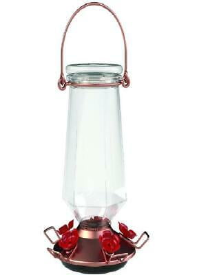 Perky-Pet 9109-2 Crystal Top-Fill Glass Hummingbird Feeder 28 oz 