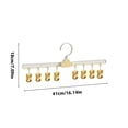thumbnail image 2 of Baby Sock Clips for Drying | Children’S Sock Hanger with Multiple Clips | Laundry Clips To Hold Baby Socks | Non-Slip Clothespin Organizer for Home | Indoor Drying Rack for Small Clothes, 2 of 9
