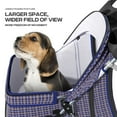 thumbnail image 4 of Cat Dog Stroller,3-Wheels Pet Stroller for Medium/Puppy Dogs 30 Lbs, Cat Strollers for 1 Cats, Foldable Dog Stroller with Storage Basket and Cup Holder, Breathable Mesh Plaid, 4 of 18