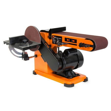 WEN 4 x 36-Inch Belt and 6-Inch Disc Sander with Steel Base,