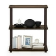 thumbnail image 5 of Pemberly Row Turn-S-Tube Wood 3-Tier Compact Shelf Display Rack in Walnut/Brown, 5 of 6