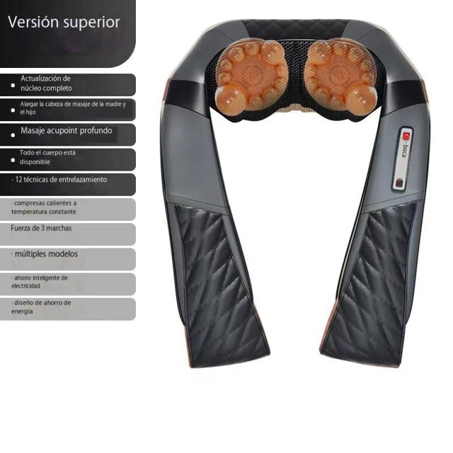 Châle de Pétrissage cervical Multifonction Taille Épaule abdomen Masseur Chauffage à Lumière Rouge