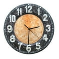 thumbnail image 1 of Eangee Home Design m1501 Clock Wall Decor in Capiz Shell with Black Rim, 1 of 1