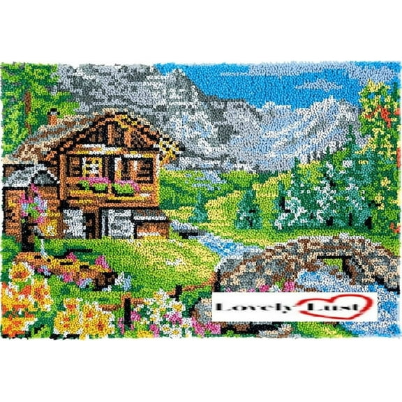 Dream Mountain House | Rug Making Latch Hooking Kit