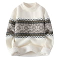 thumbnail image 1 of JMYHOAM Chandails pour Hommes Chandails Graphiques Chandails Tricotés Décontractés Chandails Chauds Col Rond Chandails Manches Longues Col Rond,m-TTTG, 1 of 8