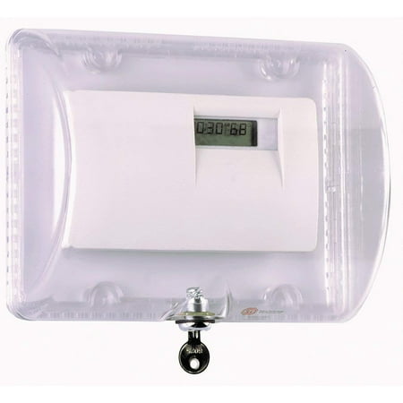 - SAFETY TECHNOLOGY INTERNATIONAL STI-9110 Thermostat Cvr-Lrg W/Key Lock-Clear