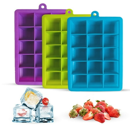

New Hot Silicone Mold Bar Pudding Jelly Chocolate Maker Mold 15 Ice