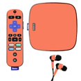 thumbnail image 1 of Skin Decal Wrap Compatible With Roku Ultra Sticker Design Solid Salmon, 1 of 6