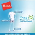 thumbnail image 2 of Hanes Mens' White Crew Neck T-Shirt, 6 + 1 Bonus Pack, 2 of 8