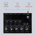 thumbnail image 2 of Mixer Mini Low Noise Sound Mixer Ultra Compact Professional Sound Mixer 4 Channel Mixer Stereo RCA Output, 2 of 8