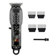 thumbnail image 5 of Electric Hair Clippers Set, Hair Trimmer Kit, Precision Titanium Blades, Rechargeable, Compact, Ergonomic, Quiet Operation, Travel-Friendly, Multiple Combs, Salon-Quality, Home Grooming, 5 of 7