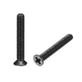 thumbnail image 4 of Uxcell M2.5 x 16mm Phillips Screw Fasteners Black Zinc Plated 500 Pack, 4 of 5