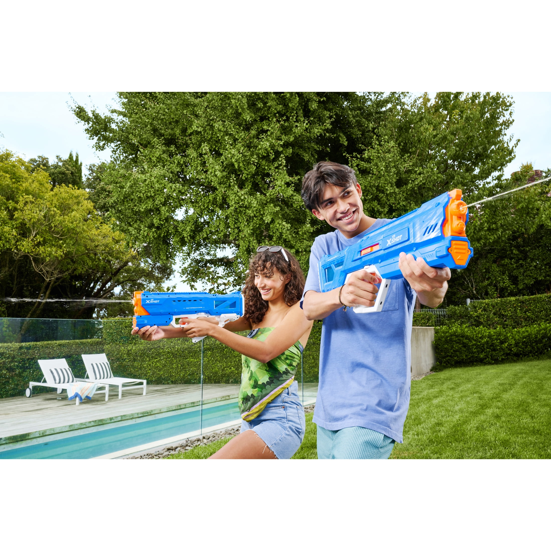 XSHOT Water Hydra Pulse Motor Soaker (Fast Fill) Motorized Outdoor Water Blaster by ZURU for Ages 8+