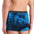 thumbnail image 2 of Haiem Blue Fire Wolf Men's Boxer Briefs, Every Day Comfort Stretch Cotton Moisture-Wicking Underwear-Large, 2 of 8