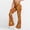 #0068-Orange, variant on Womens High Waisted Flared Leg Boho Tribal Print Bell Bottom Pants Retro Flare Trousers