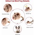 thumbnail image 2 of Cat Toys for Indoor Cats, Interactive Cat Toy with Real Squeaky Mouse Electronic Sound Chirping, Kitten Toys Automatic Cat Mice Toy for Cat Exercise & Kicker to Self Play, Relieve Boredom, 2 of 5