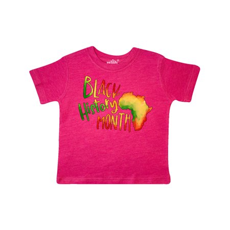 

Inktastic Black History Month Africa in Red Yellow and Green Gift Toddler Boy or Toddler Girl T-Shirt