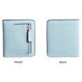 thumbnail image 5 of ZHAOCHENG Cartera pequeña para mujer, tarjetero plegable delgado, billetera compacta con bloqueo RFID, bolsillo de cuero fino con cremallera, mini billetera de regalo para mujeres, adolescentes y niña, 5 of 5