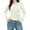 White, variant on Rutainlusire Womens Trendy Crew Neck Comfy Soft Blouses Womens Long Sleeve Shirts Fall Floral Going Out Tops Slim Base Layer Tops