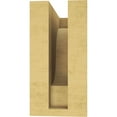 thumbnail image 4 of 3"W x 6"D x 6"H Classic Newport Rough Cedar Woodgrain TimberThane Corbel, Primed Tan, 4 of 6