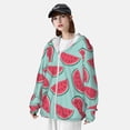 thumbnail image 3 of Lsque Watermelon Pattern UPF 50+ Lightweight Sun Protection Men's Women's Long Sleeve Shirt, Hoodie Performance -3X-Large, 3 of 7
