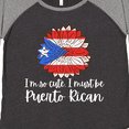 thumbnail image 4 of Inktastic I'm So Cute, I Must Be Puerto Rican Sunflower Puerto Rico Women's Plus Size T-Shirt, 4 of 5