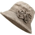 thumbnail image 5 of YEKEYI Women's Cotton Linen Bucket Hat Big Brim Hat Summer Sun Beach Cap Visor Sunhat, 5 of 9