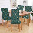 thumbnail image 2 of Yayeee 2 Pack Dining Chair Covers Stretch Parson Chairs Slipcovers Seat Protector, Green Abstract Pattern, 2 of 6