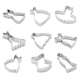 thumbnail image 3 of 9PCS Stainless Steel Skirt Cookie Set for Baking Silver DIY Cake and Biscuit Molds, 3 of 5
