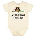 thumbnail image 3 of Inktastic Grandma Loves Me Girls Owl Girls Baby Bodysuit, 3 of 5