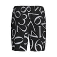 thumbnail image 2 of Lsque Numbers Mens Sleep Pajama Shorts,Short Pajama Pants, Cotton Ultra-Soft Knit-Medium, 2 of 9