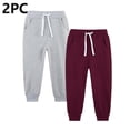 thumbnail image 2 of StSilkitty 2 Pack Sweatpants for Boys Girls Elastic Waist Drawstring Joggers with Pockets Running Athletic Pants, 2 of 3